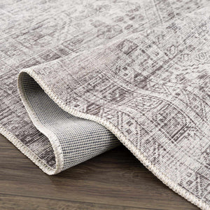 Nadie Blue Gray Medallion Area Rug - Clearance