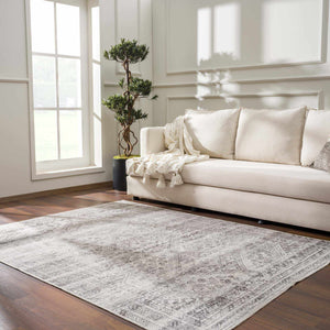 Nadie Blue Gray Medallion Area Rug - Clearance