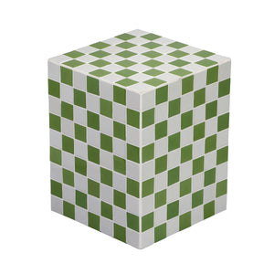Callista 18" Modern Bohemian Ceramic Tiled Rectangle End Table