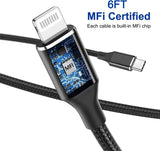 Flats Mesh 6ft Lighning Sync & Charge Cable