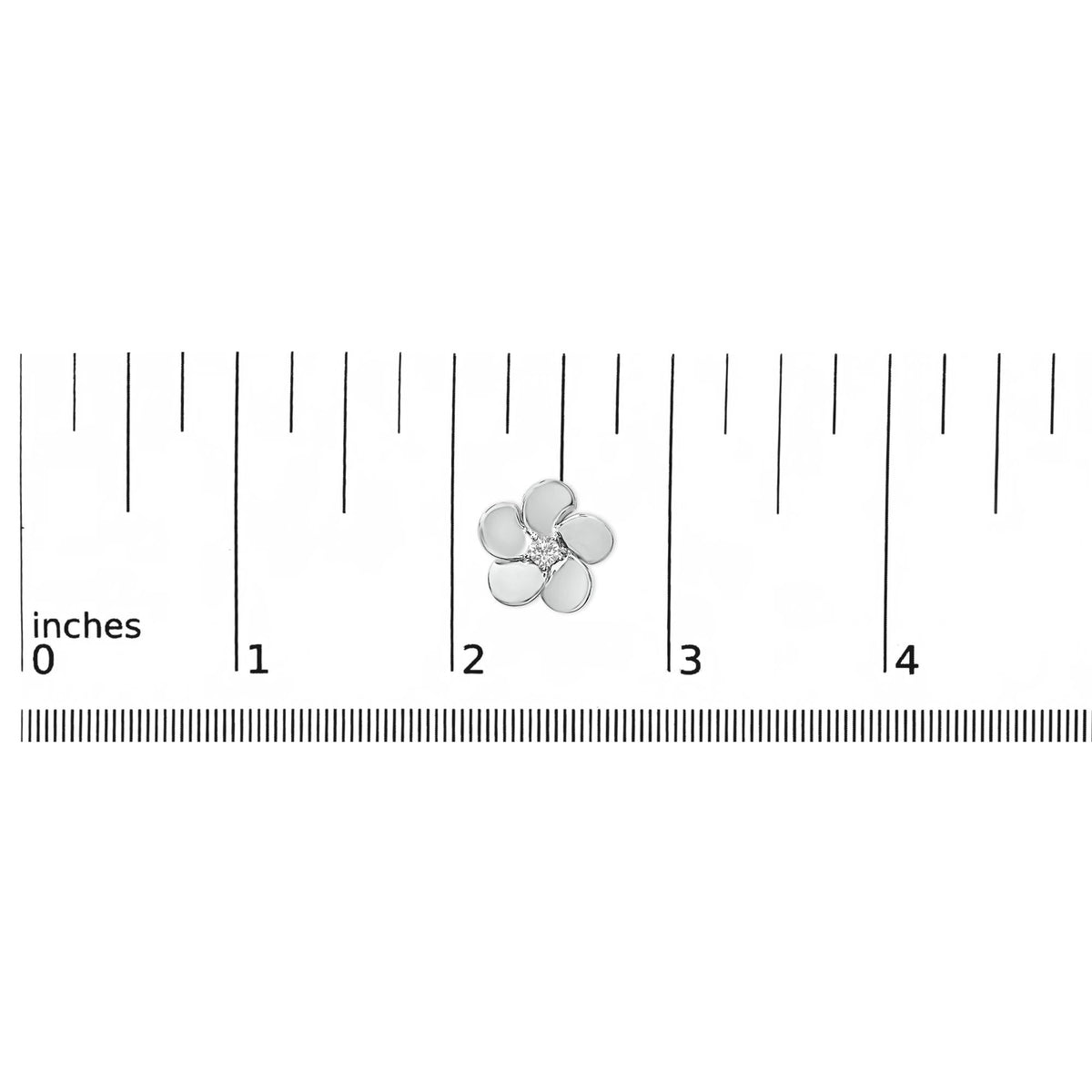 10K Gold 1/3 Cttw Lab Grown Diamond Flower Petal Stud Earrings
