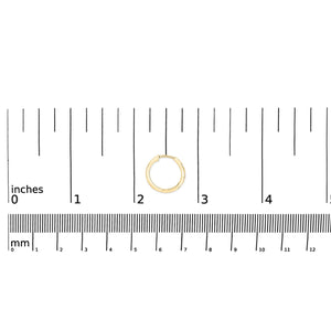 10K Gold 1/5 Cttw Lab Grown Diamond Three Stone Huggie Hoop Earrings
