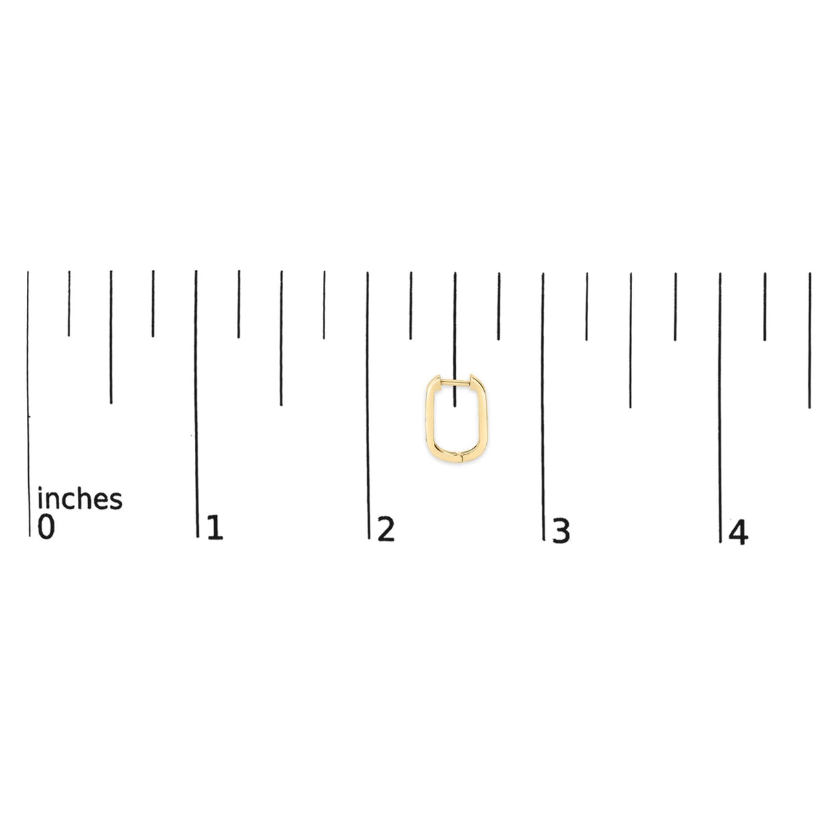 10K Gold 1/10 Cttw Three Stone Lab Grown Diamond Oval Huggies Hoop Earrings