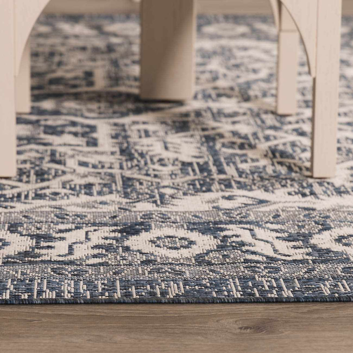 Etoile Navy Blue Performance Rug