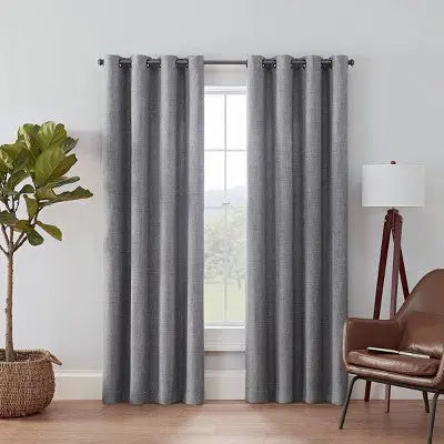 Eclipse Rowland Blackout Window Curtain Panel - 52" Wide, 108" Length