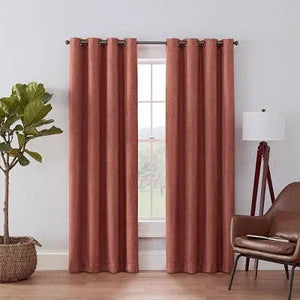 Eclipse Rowland Blackout Window Curtain Panel - 52" Wide, 108" Length