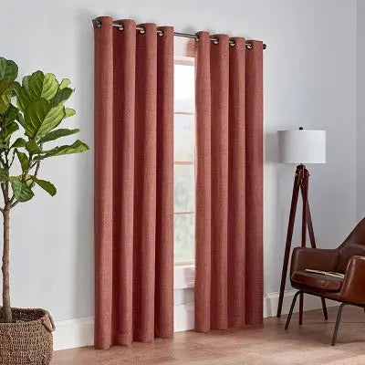 Eclipse Rowland Blackout Window Curtain Panel - 52" Wide, 108" Length