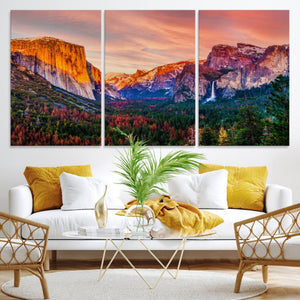 El Capitan Yosemite National Park Canvas Wall Art Print