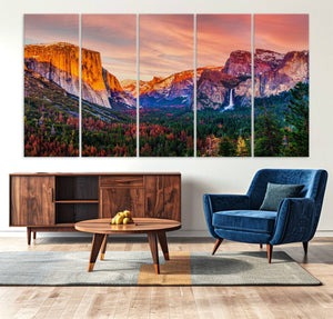 El Capitan Yosemite National Park Canvas Wall Art Print