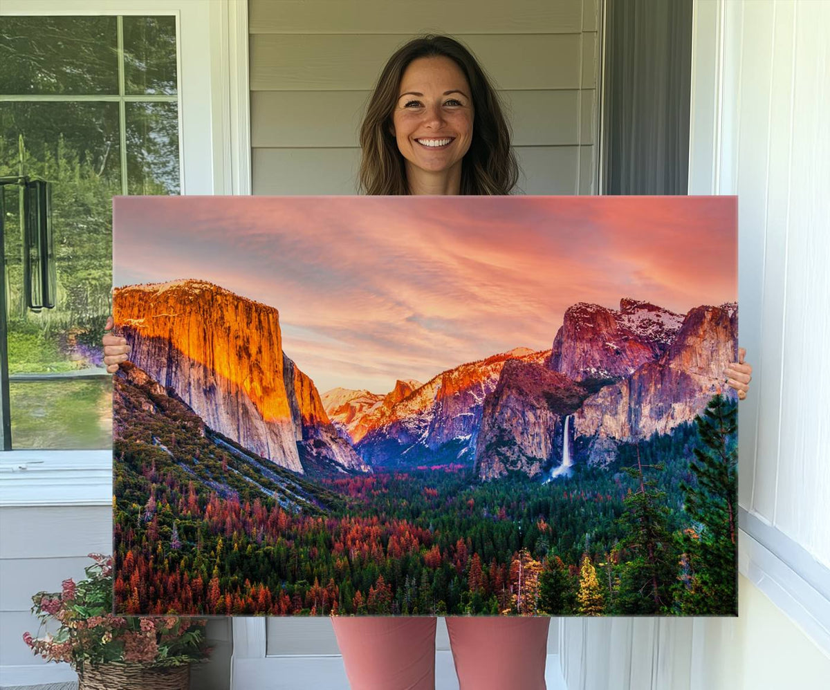 El Capitan Yosemite National Park Canvas Wall Art Print