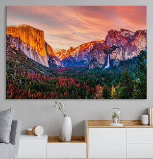 El Capitan Yosemite National Park Canvas Wall Art Print