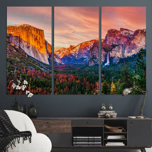 El Capitan Yosemite National Park Canvas Wall Art Print
