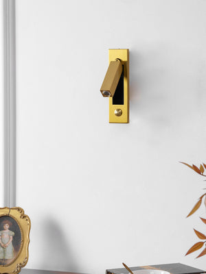 Recessed Folding Bedside Wall Sconce with Warm LED | Flush Reading Light for Bedrooms