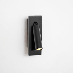 Recessed Folding Bedside Wall Sconce with Warm LED | Flush Reading Light for Bedrooms