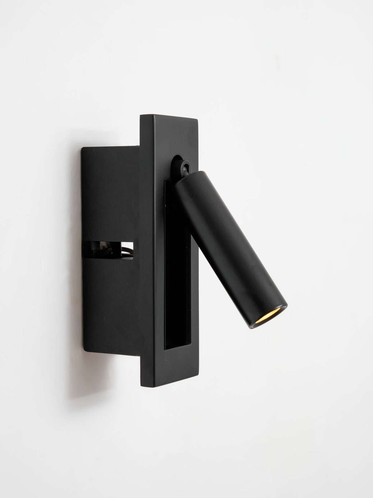 Recessed Folding Bedside Wall Sconce with Warm LED | Flush Reading Light for Bedrooms