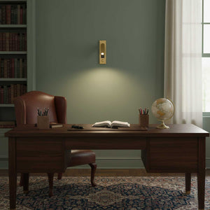 Recessed Folding Bedside Wall Sconce with Warm LED | Flush Reading Light for Bedrooms