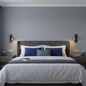 Recessed Folding Bedside Wall Sconce with Warm LED | Flush Reading Light for Bedrooms