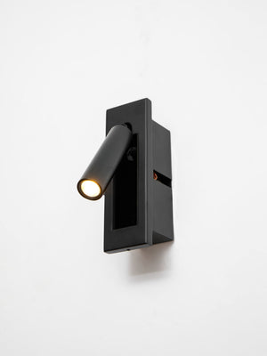 Recessed Folding Bedside Wall Sconce with Warm LED | Flush Reading Light for Bedrooms