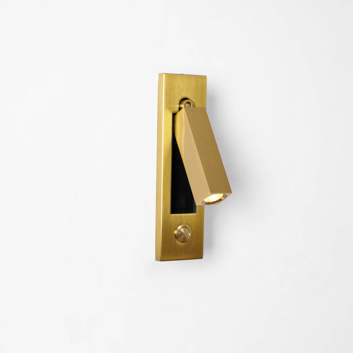 Recessed Folding Bedside Wall Sconce with Warm LED | Flush Reading Light for Bedrooms