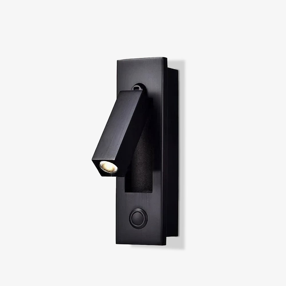 Recessed Folding Bedside Wall Sconce with Warm LED | Flush Reading Light for Bedrooms