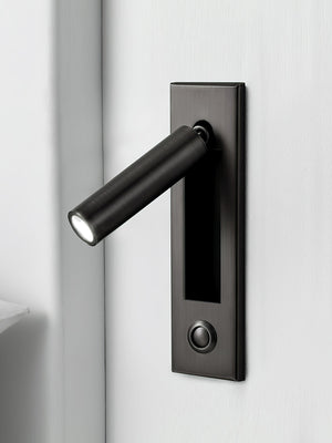 Recessed Folding Bedside Wall Sconce with Warm LED | Flush Reading Light for Bedrooms