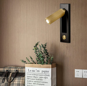 Recessed Folding Bedside Wall Sconce with Warm LED | Flush Reading Light for Bedrooms