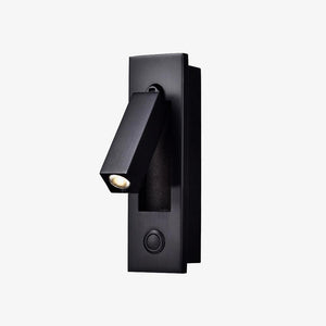 Recessed Folding Bedside Wall Sconce with Warm LED | Flush Reading Light for Bedrooms