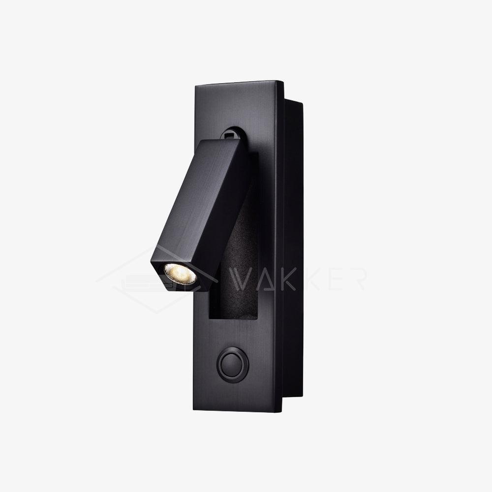 Recessed Folding Bedside Wall Sconce with Warm LED | Flush Reading Light for Bedrooms