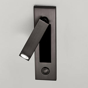 Recessed Folding Bedside Wall Sconce with Warm LED | Flush Reading Light for Bedrooms