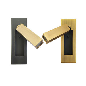 Recessed Folding Bedside Wall Sconce with Warm LED | Flush Reading Light for Bedrooms