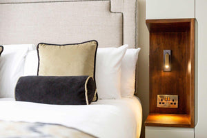 Recessed Folding Bedside Wall Sconce with Warm LED | Flush Reading Light for Bedrooms