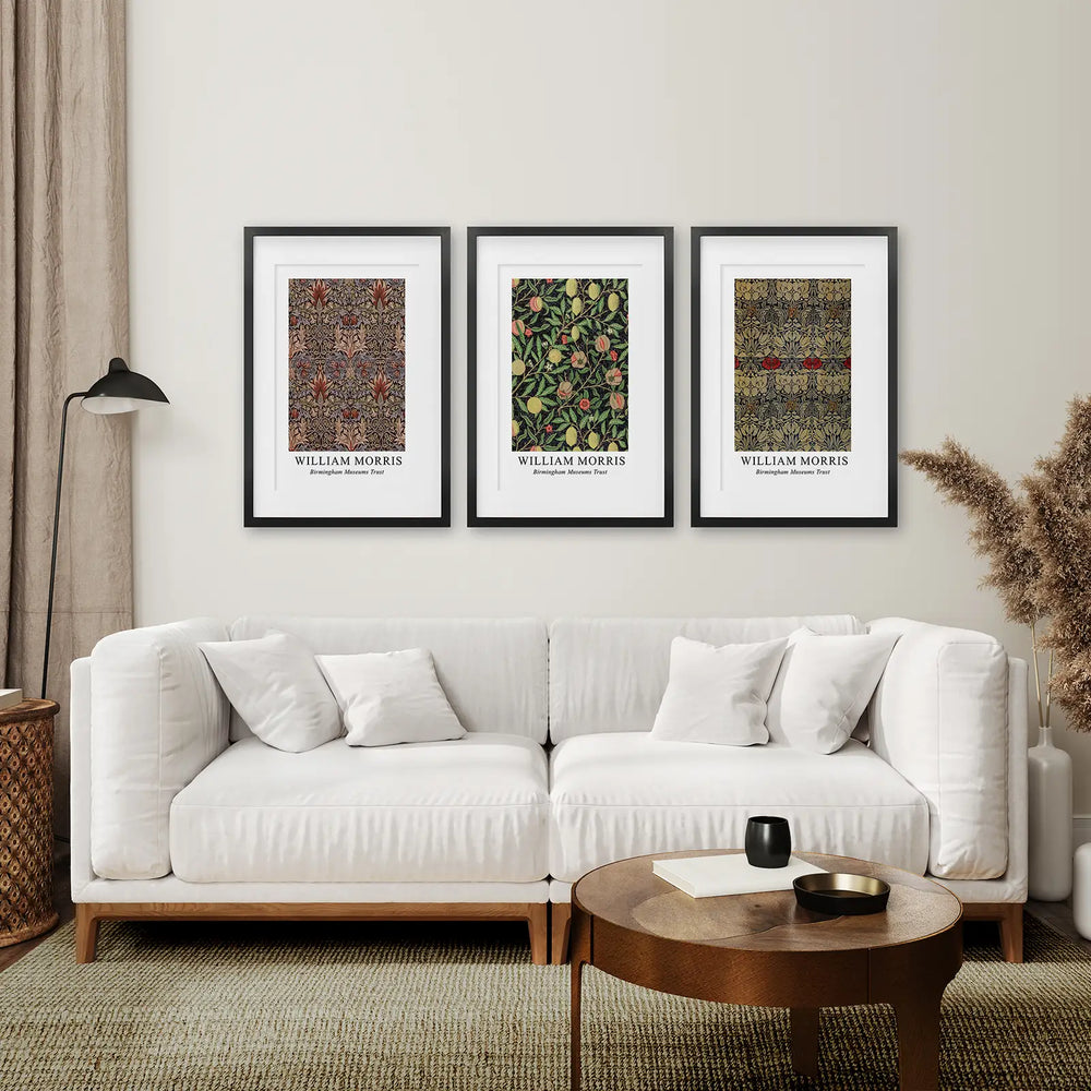 William Morris 3 Piece Wall Art Set Home Decor