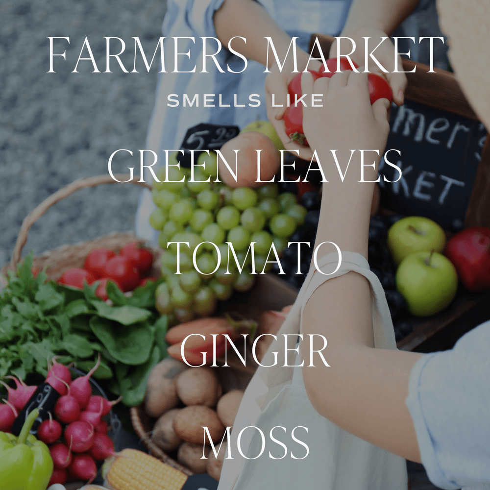 Farmer's Market Soy Candle - White Jar - 11 oz