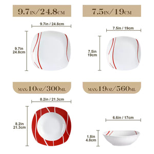 Felisa 24 Piece Dinnerware Set