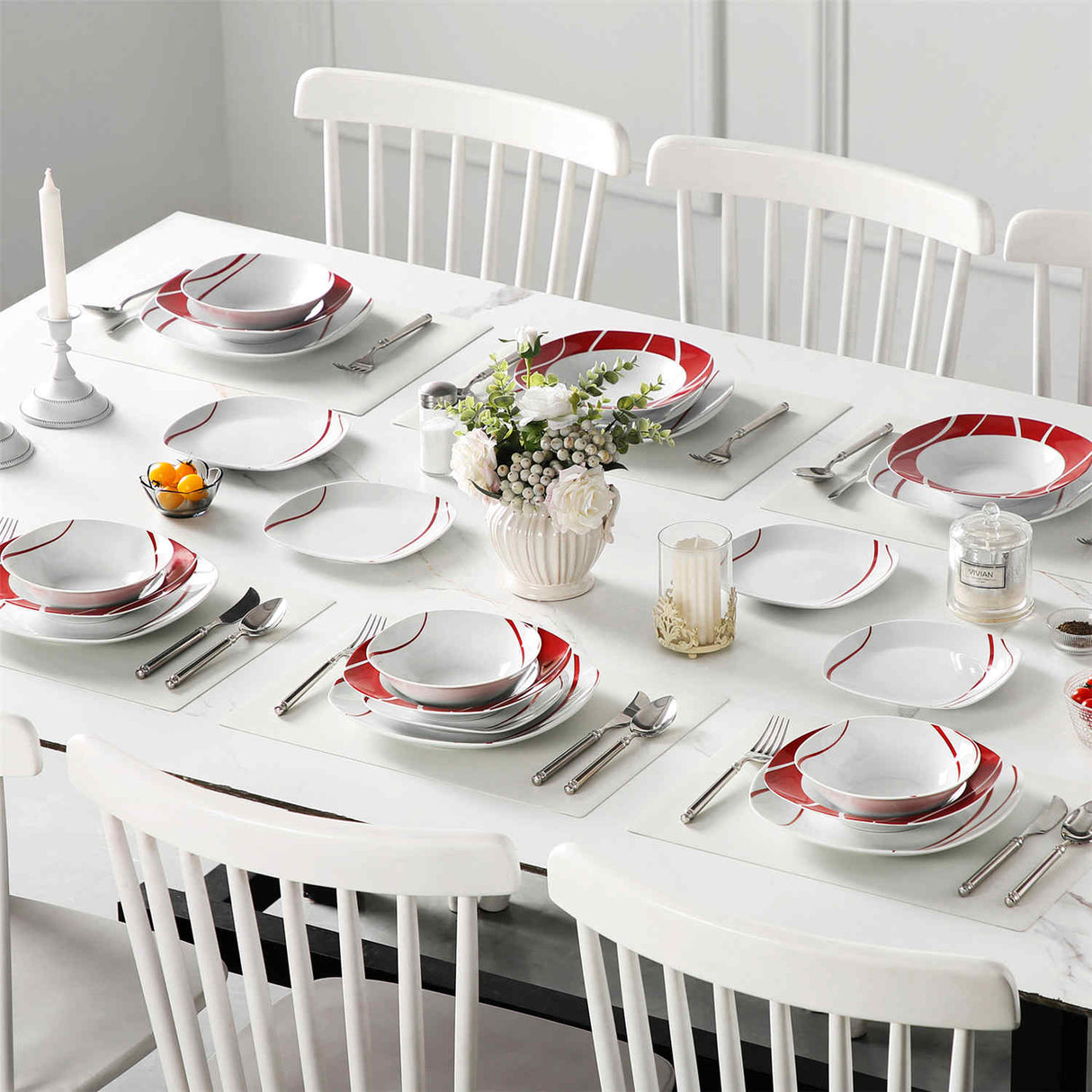 Felisa 24 Piece Dinnerware Set