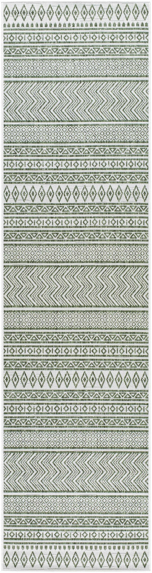Madras Natural Gray Green All Over Performance Area Rug