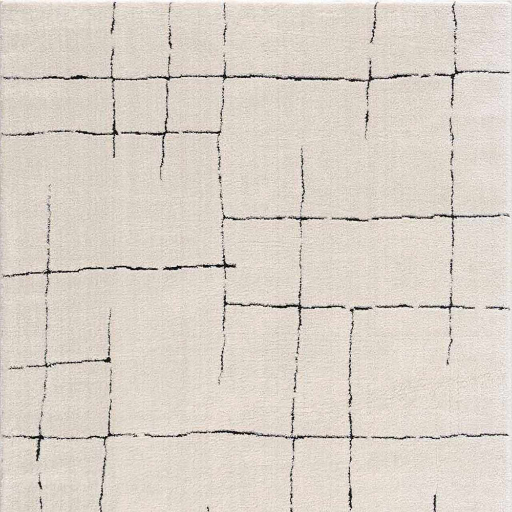 Koume Beige Maze Area Rug
