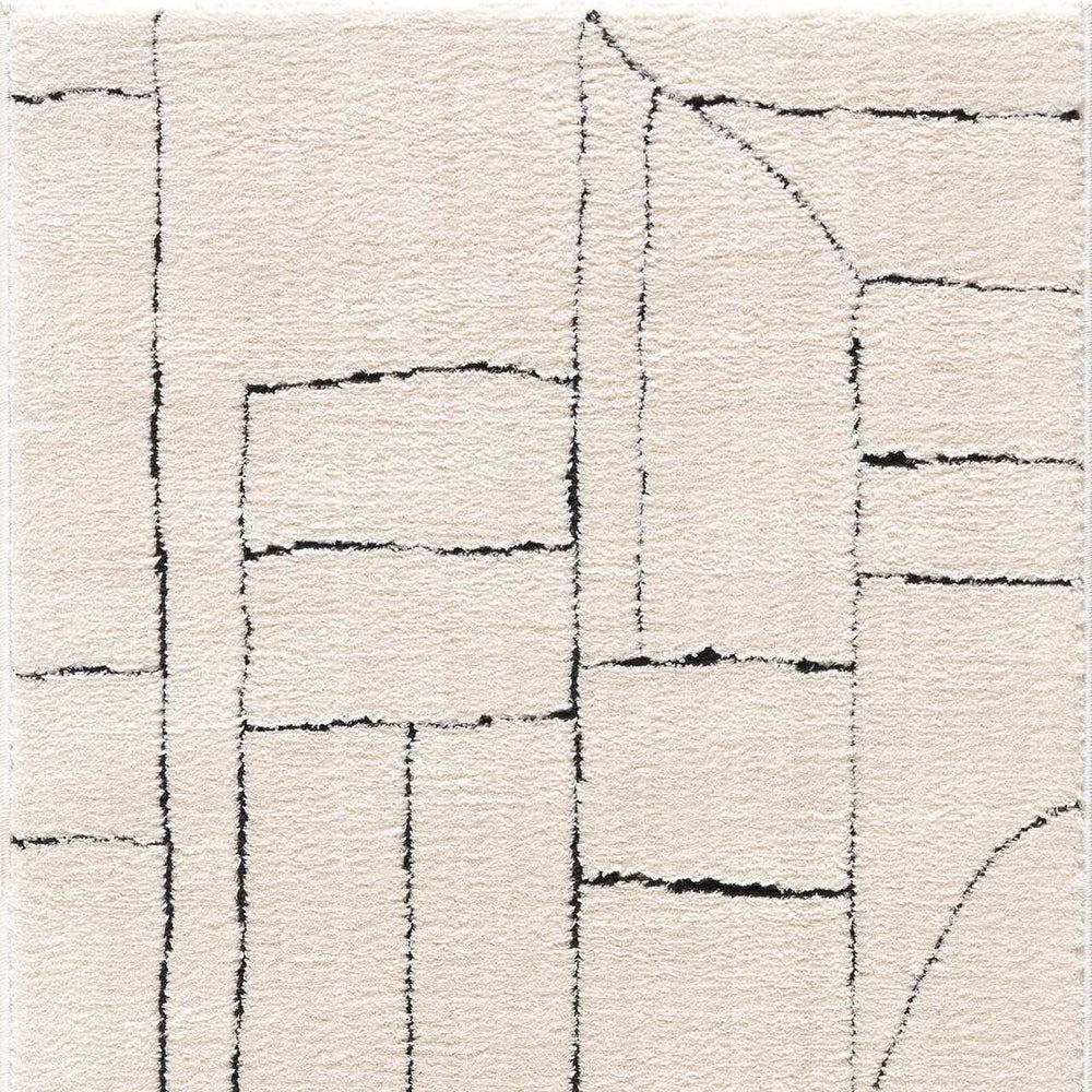 Keats Black & White  Area Rug - Clearance