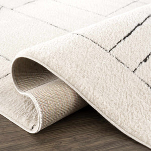 Keats Black & White  Area Rug - Clearance