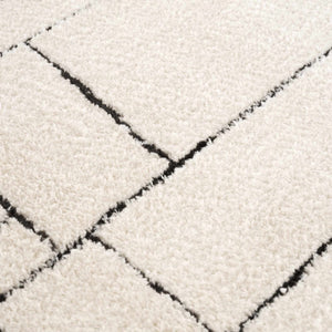 Keats Black & White  Area Rug - Clearance