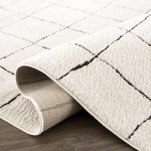 Keanu Black & White Area Rug - Clearance