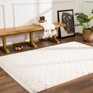 Julie Ivory & Brown Area Rug