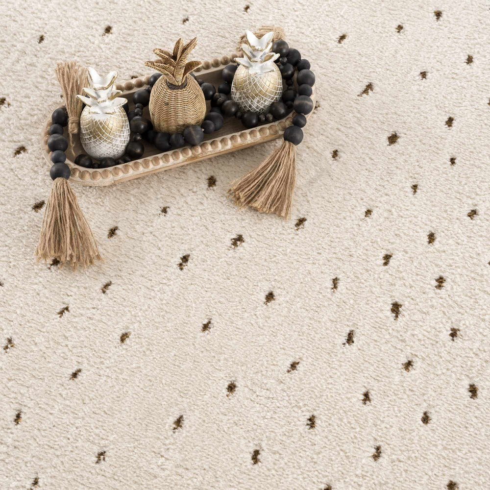 Julie Ivory & Brown Area Rug