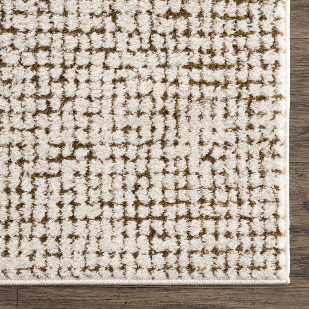 Keita Cream & Brown Area Rug