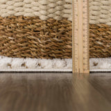 Keita Cream & Brown Area Rug