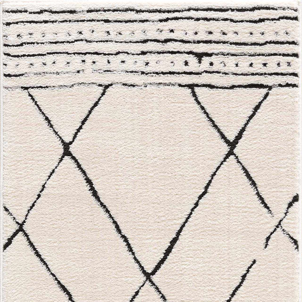 Keone Black & White Thick Rug