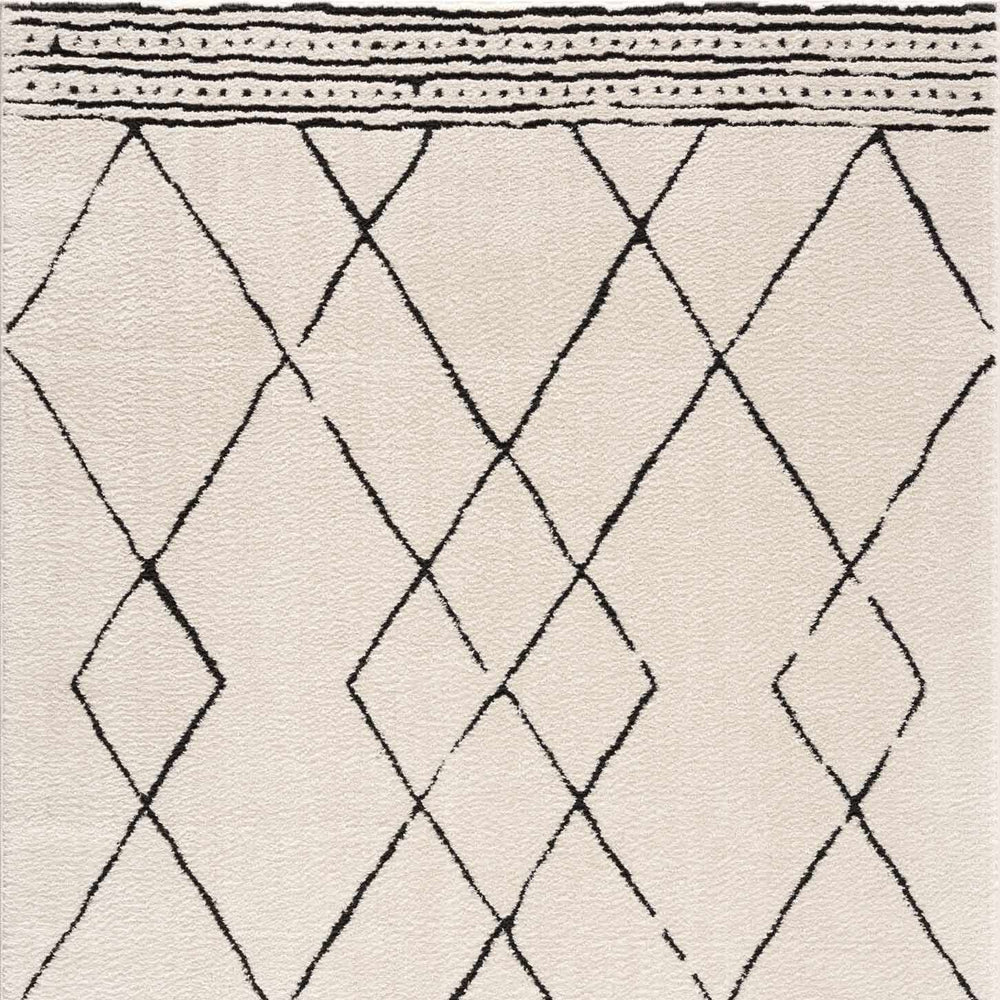 Keone Black & White Thick Rug