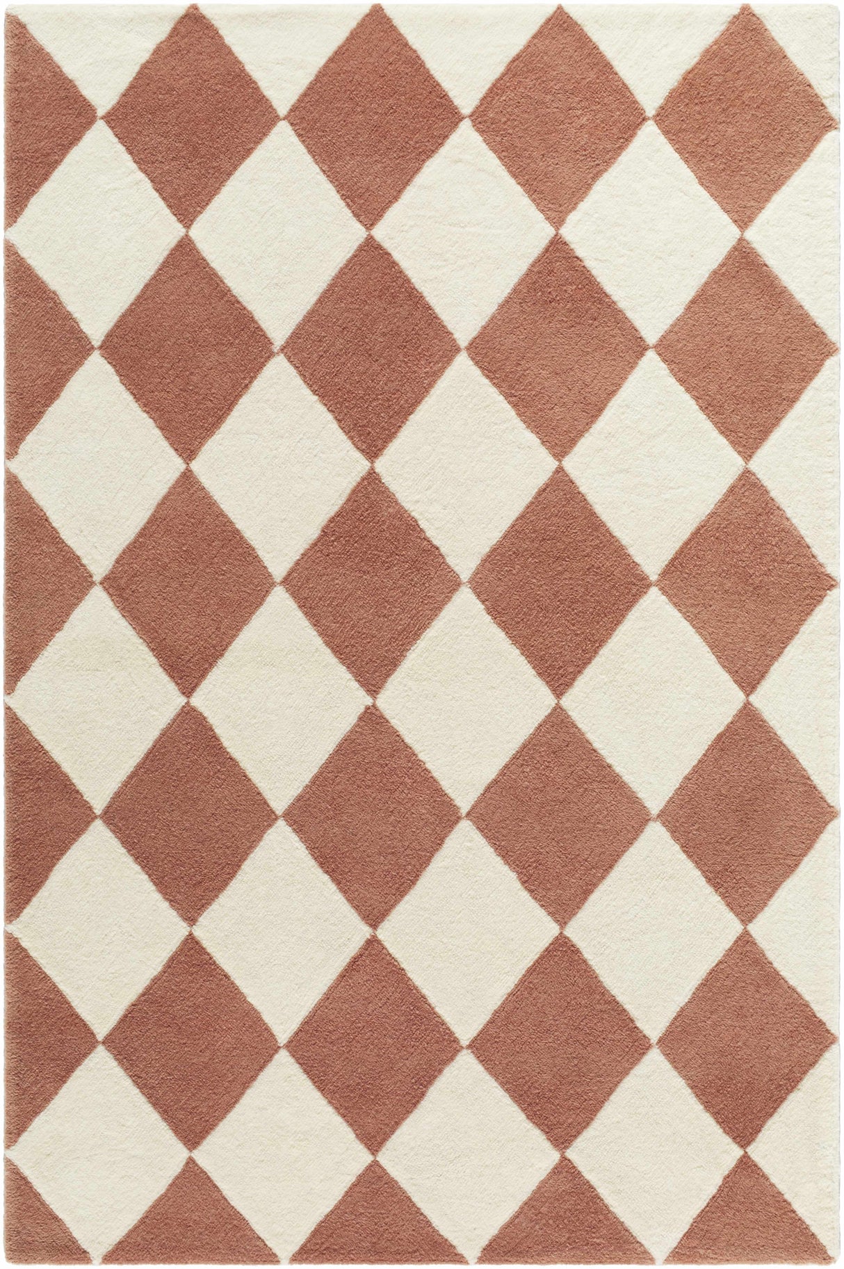 Almeda Diamond Washable Wool Rug