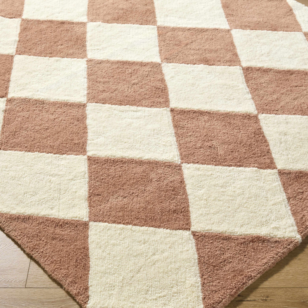 Almeda Diamond Washable Wool Rug