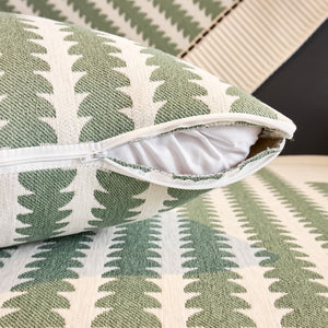 Vertical Stripes Sectional Sofa Cover Slipcover - Non-Slip, Fits L-Shape Couches